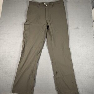 LB Tech Chino Pants Men's 38x34 Nylon Stretch Classic Fit Cargo Pocket Zipper